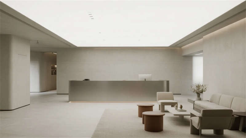 合肥辦公室展廳設(shè)計(jì)，科技與自然交融的極簡(jiǎn)美學(xué)