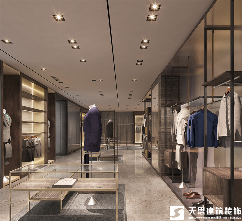 男裝店裝修設(shè)計(jì)風(fēng)格，男裝店裝修，男裝店設(shè)計(jì)